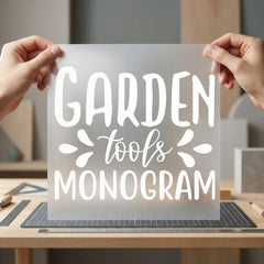 Garden Tools Monogram Cozy Aesthetic Ready to Press DTF Transfer for Dtf