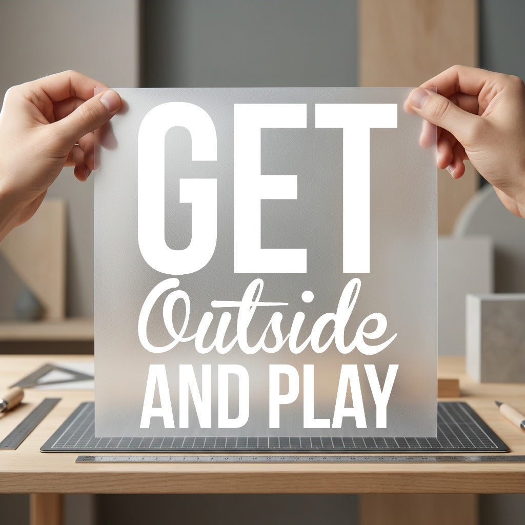 Get Outside Play Motivational Aesthetic Ready to Press DTF Transfer for Dtf