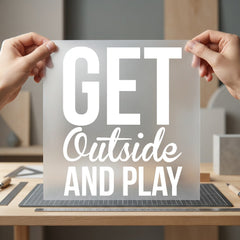 Get Outside Play Motivational Aesthetic Ready to Press DTF Transfer for Dtf