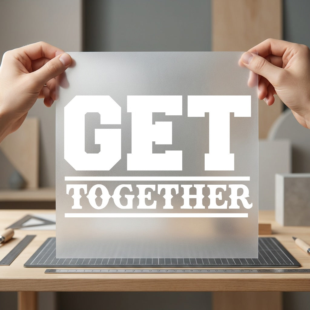 Get Together Motivational Diy Aesthetic Ready to Press DTF Transfer for Dtf