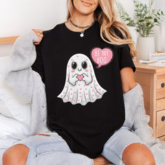 Ghost Boo Valentine Diy Halloween Valentine Ready to Press DTF Transfer for Dtf