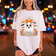 Ghost Halloween Kawaii Diy Halloween Aesthetic Ready to Press DTF Transfer for Dtf