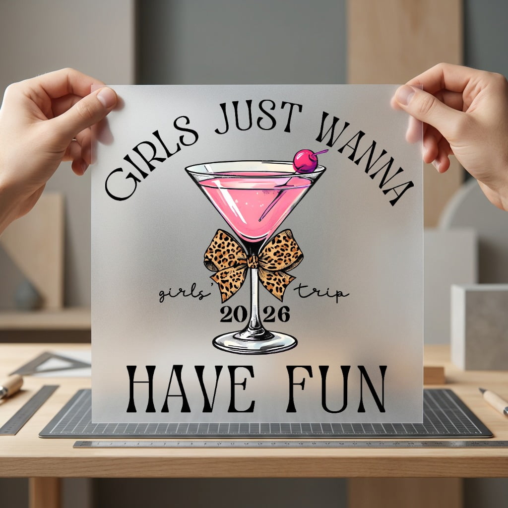 Girls Just Wanna Have Cocktail Culture Collection Bachelorette Party Collection Ready to Press DTF Transfer for Dtf