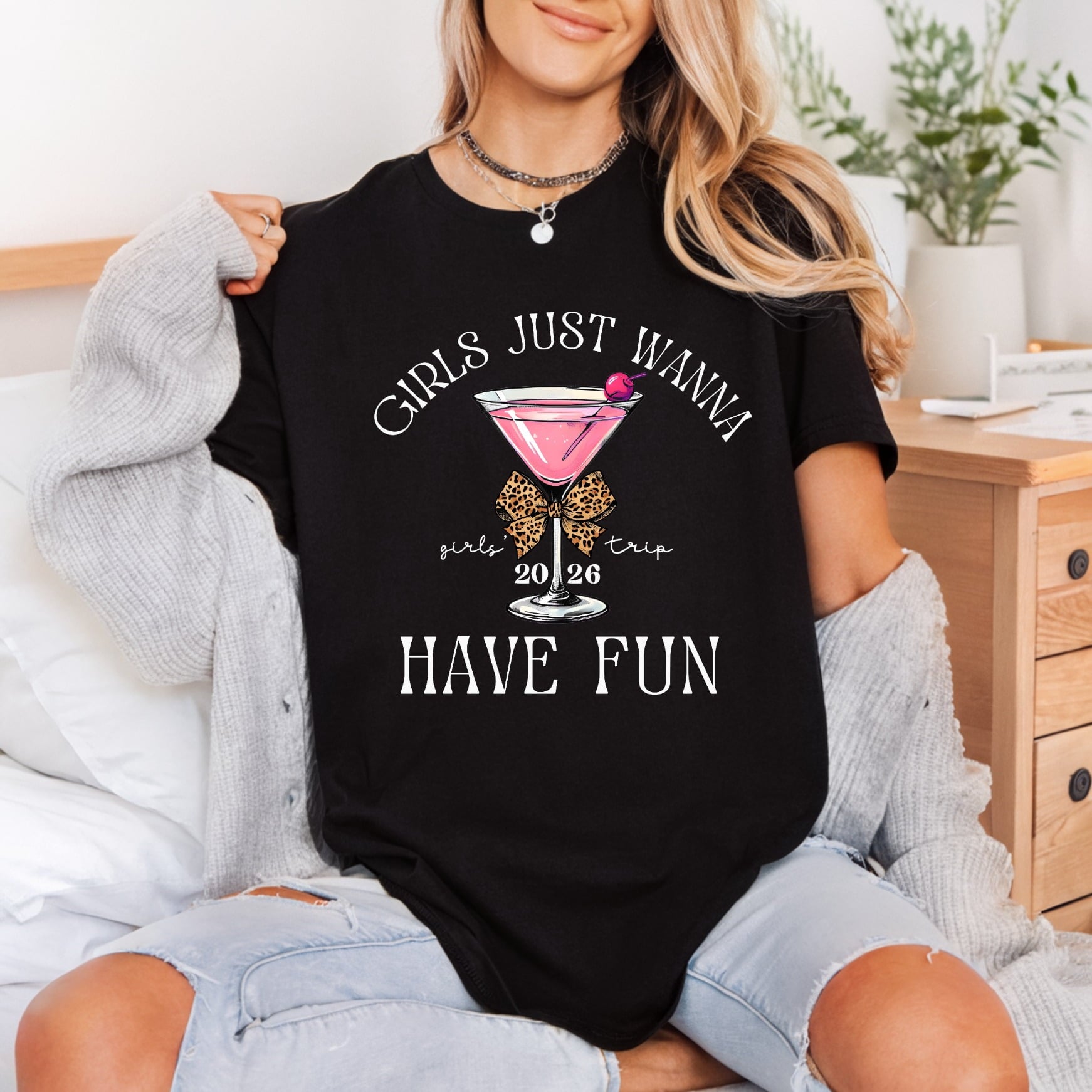 Girls Just Wanna Have Leopard Ready to Press DTF Transfer for Dtf