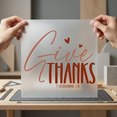 Give Thanks Thessalonians Faith Christian Faith Ready to Press DTF Transfer for Dtf