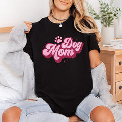 Glitter Dog Mom Retro Mom Dad Ready to Press DTF Transfer for Dtf