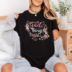 God All Things Possible Christian Faith Ready to Press DTF Transfer for Dtf