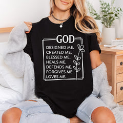God Designed Scripture Christian Christian Faith Ready to Press DTF Transfer for Dtf