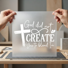 God Did Not Create Christian Faith Ready to Press DTF Transfer for Dtf