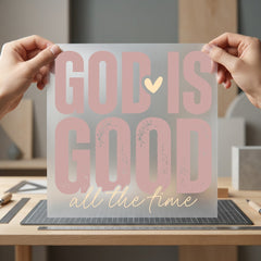 God Good All Time Christian Faith Ready to Press DTF Transfer for Dtf