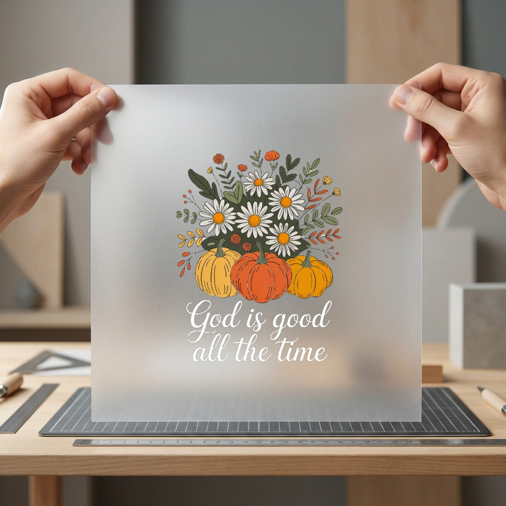 God Good All Time Christian Faith Ready to Press DTF Transfer for Dtf
