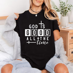 God Good All Time Christian Faith Ready to Press DTF Transfer for Dtf