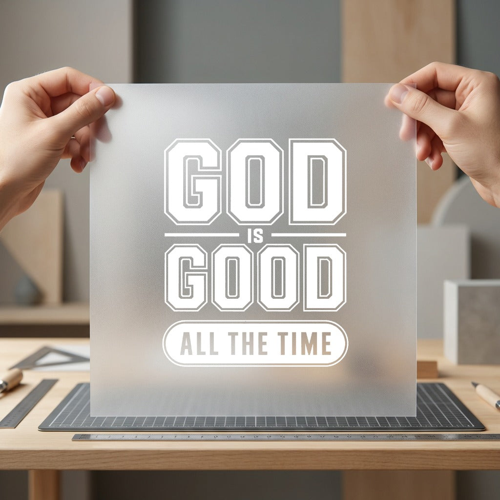 God Good All Time Christian Faith Ready to Press DTF Transfer for Dtf