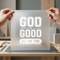 God Good All Time Christian Faith Ready to Press DTF Transfer for Dtf