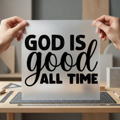 God Good All Time Christian Faith Ready to Press DTF Transfer for Dtf