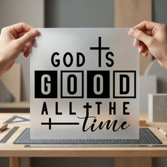 God Good All Time Christian Faith Ready to Press DTF Transfer for Dtf