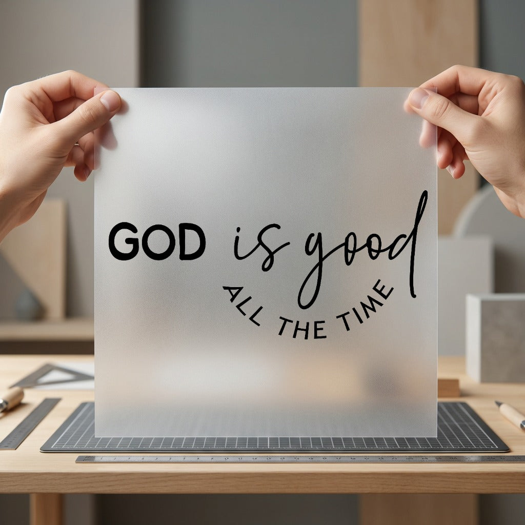 God Good All Time Christian Faith Ready to Press DTF Transfer for Dtf