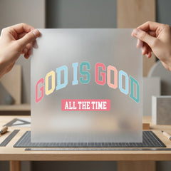 God Good All Time Christian Faith Ready to Press DTF Transfer for Dtf