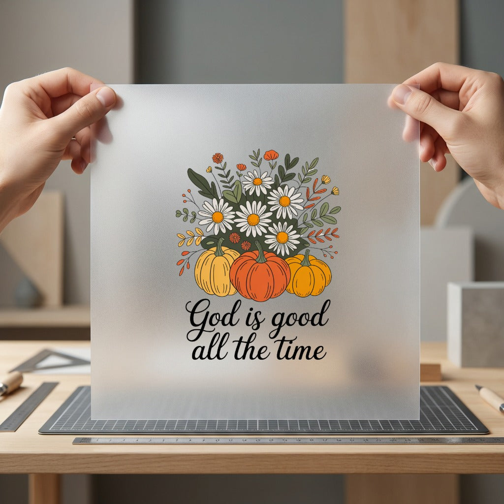 God Good All Time Christian Faith Ready to Press DTF Transfer for Dtf