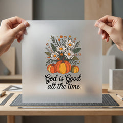 God Good All Time Christian Faith Ready to Press DTF Transfer for Dtf
