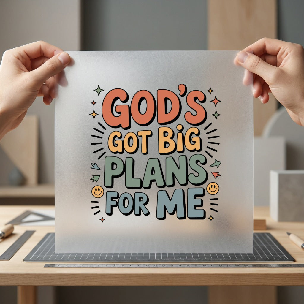 God Got Big Plans Christian Faith Ready to Press DTF Transfer for Dtf