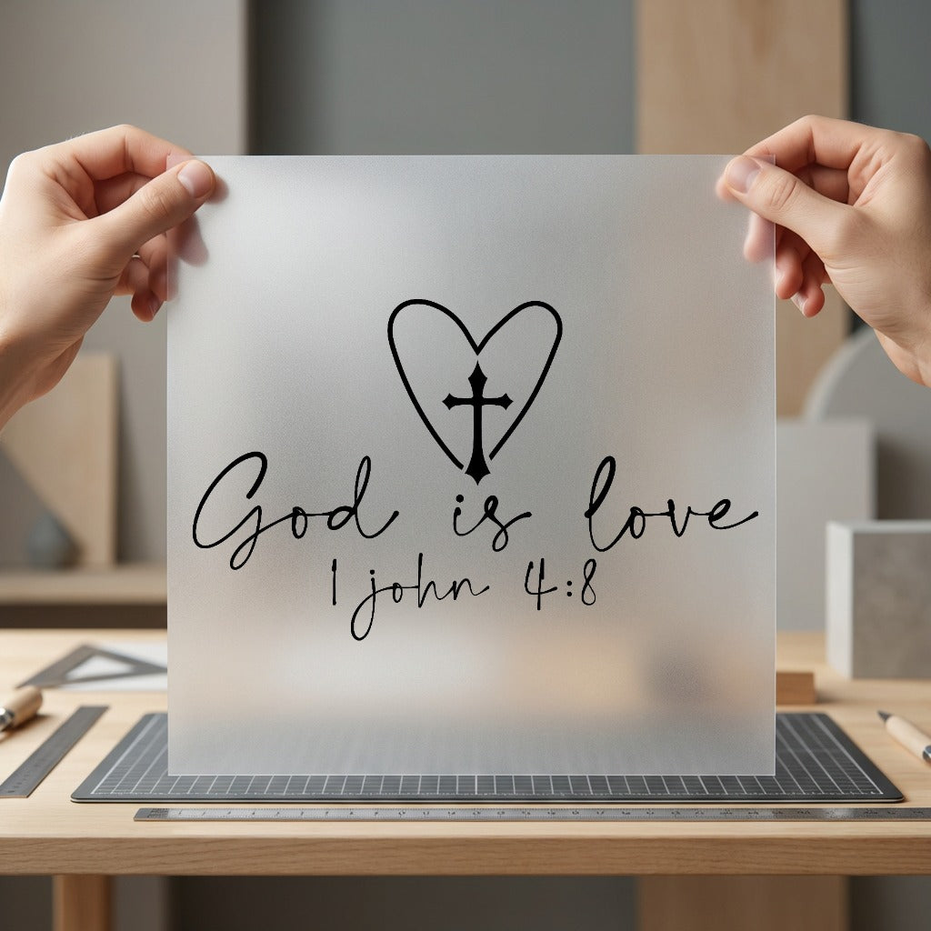 God Love John Scriptural Christian Faith Ready to Press DTF Transfer for Dtf