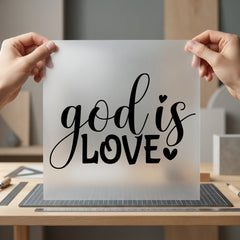 God Love Script Faith-based Christian Faith Ready to Press DTF Transfer for Dtf