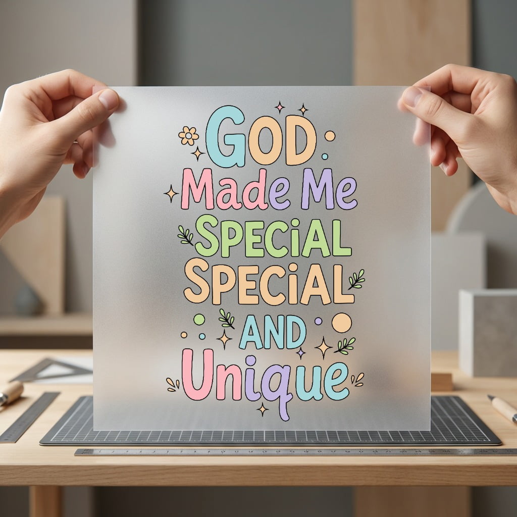 God Made Special Unique Christian Faith Ready to Press DTF Transfer for Dtf