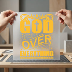 God Over Everything Faith-inspired Christian Faith Ready to Press DTF Transfer for Dtf