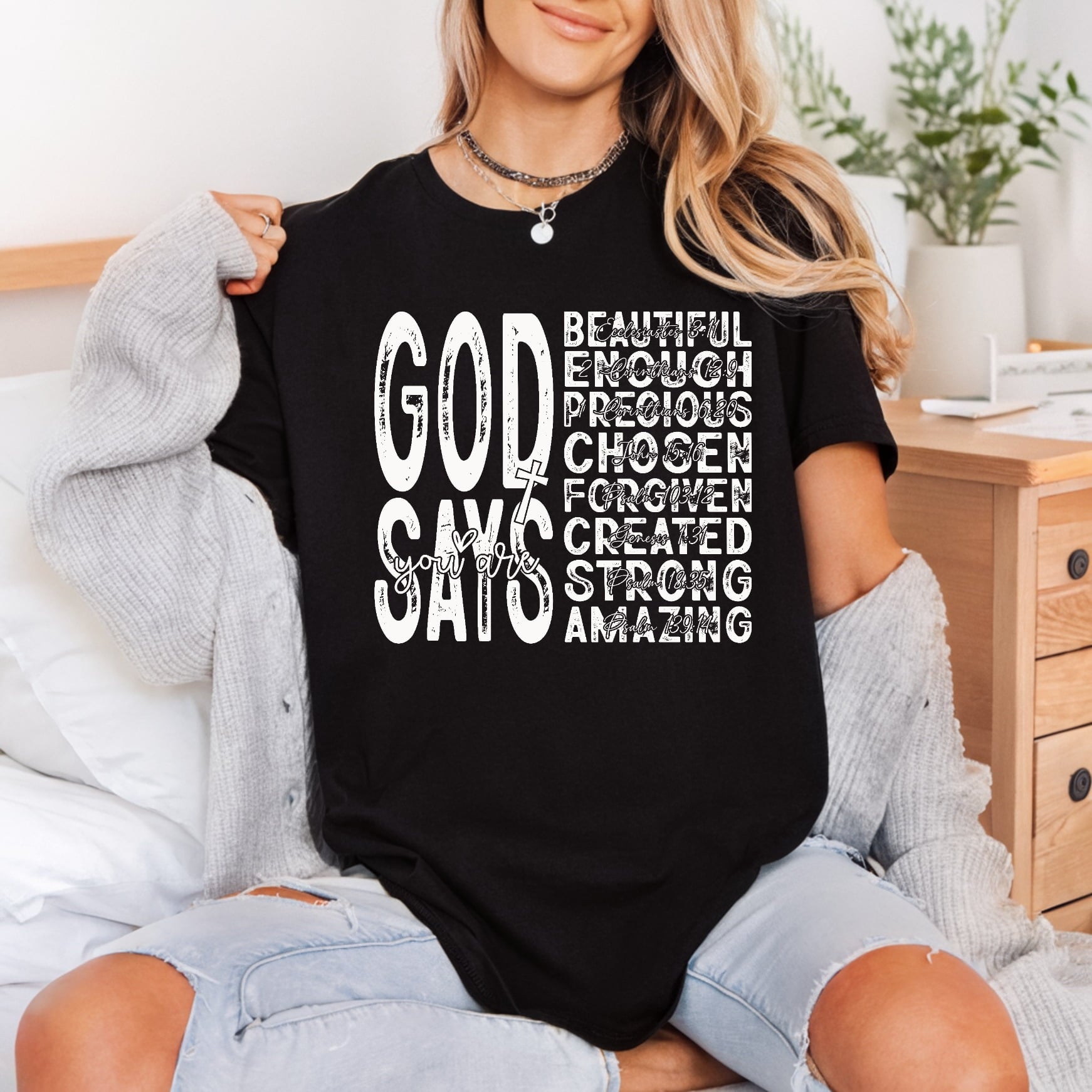 God Says Christian Faith-based Christian Faith Ready to Press DTF Transfer for Dtf