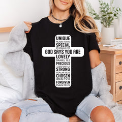 God Says You Lovely Christian Faith Ready to Press DTF Transfer for Dtf