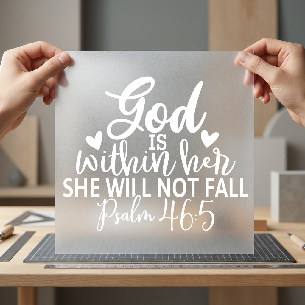 God Within Her Godly Christian Faith Ready to Press DTF Transfer for Dtf