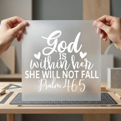 God Within Her Godly Christian Faith Ready to Press DTF Transfer for Dtf