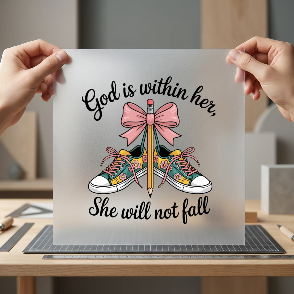 God Within Her Inspirational Christian Faith Ready to Press DTF Transfer for Dtf