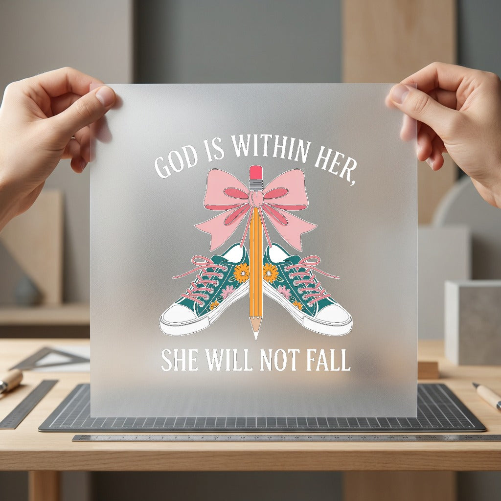 God Within Her She Christian Faith Ready to Press DTF Transfer for Dtf