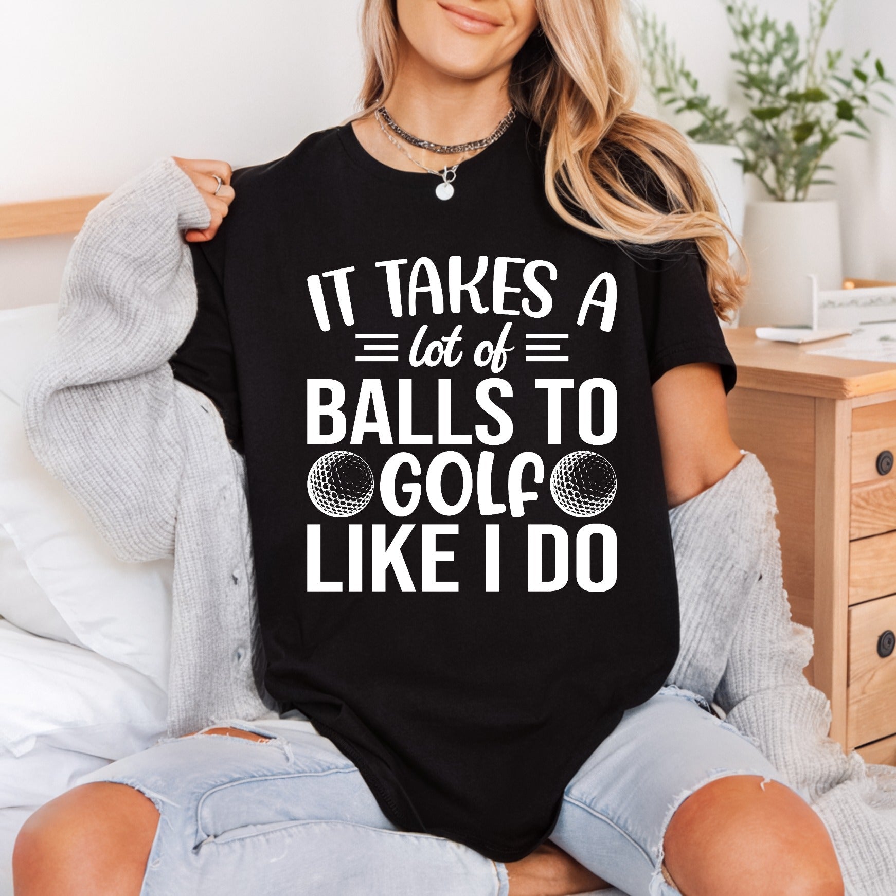 Golf Balls Funny Slogan Dad Funny Ready to Press DTF Transfer for Dtf