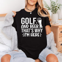 Golf Beer Why Here Dad Funny Ready to Press DTF Transfer for Dtf