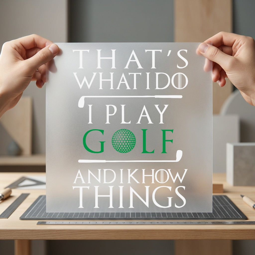 Golf Quote Humorous Diy Dad Funny Ready to Press DTF Transfer for Dtf