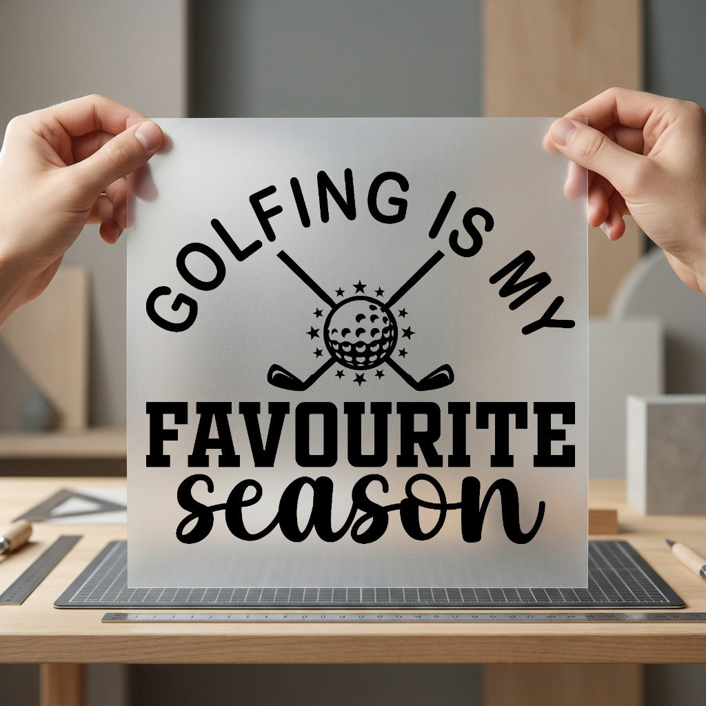 Golfing Favourite Season Sports Dad Ready to Press DTF Transfer for Dtf