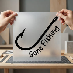 Gone Fishing Hook Retro Retro Aesthetic Ready to Press DTF Transfer for Dtf