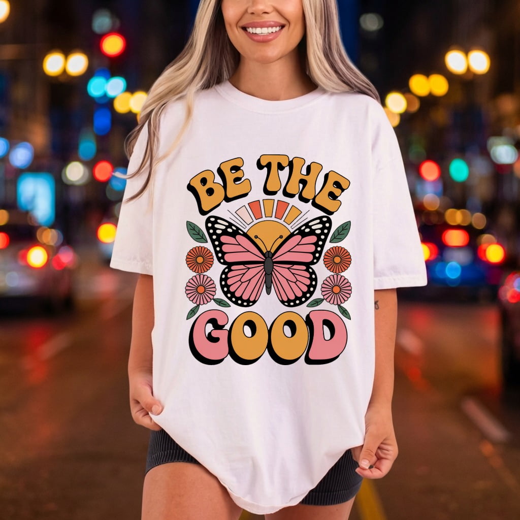 Good Butterfly Retro Diy Retro Boho Ready to Press DTF Transfer for Dtf