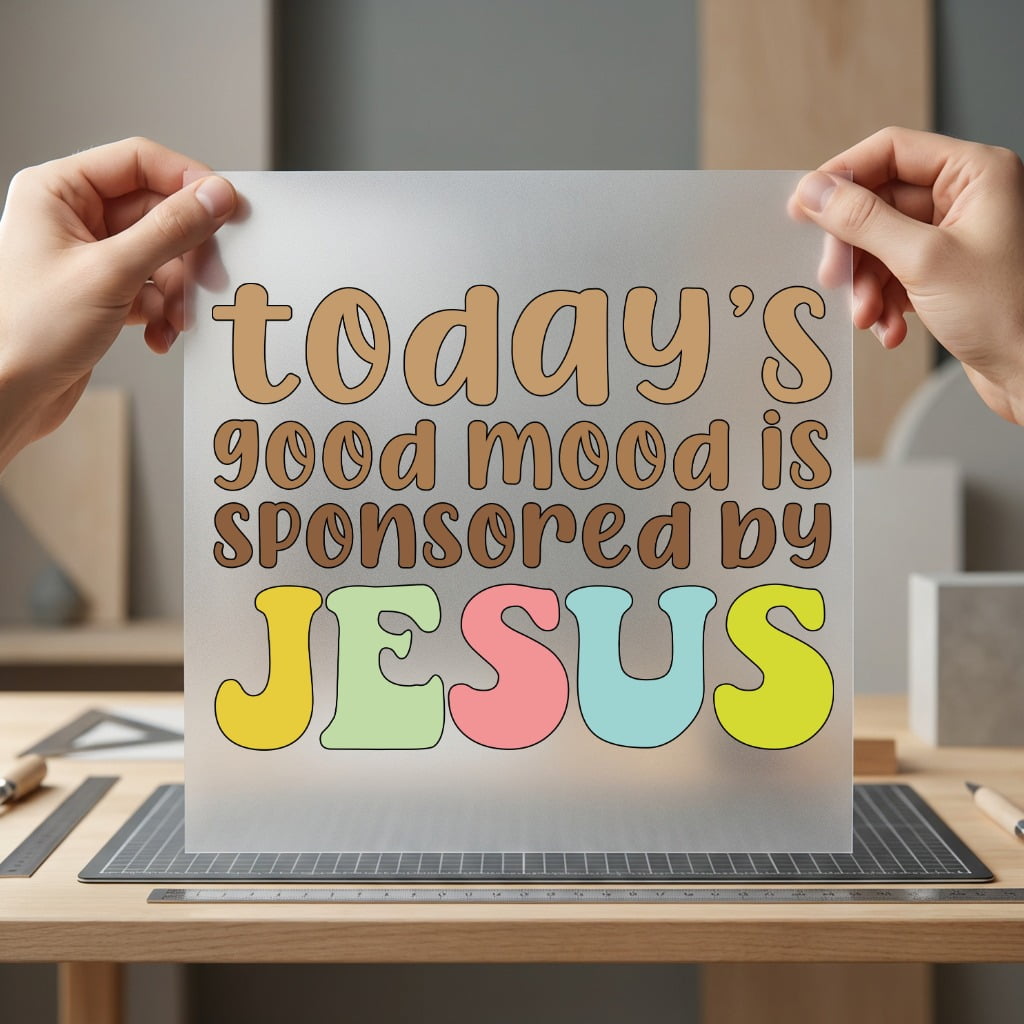 Good Mood Jesus Retro Christian Faith Ready to Press DTF Transfer for Dtf