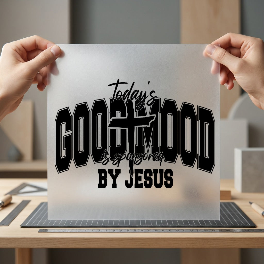 Good Mood Sponsored Jesus Christian Faith Ready to Press DTF Transfer for Dtf