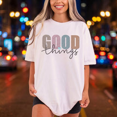 Good Things Retro Pastel Retro Aesthetic Ready to Press DTF Transfer for Dtf