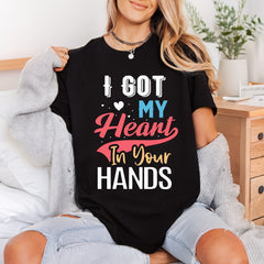 Got Heart Hands Romantic Valentine Ready to Press DTF Transfer for Dtf