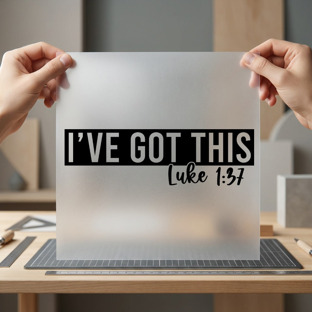 Got Luke Faith Scripture Christian Faith Ready to Press DTF Transfer for Dtf