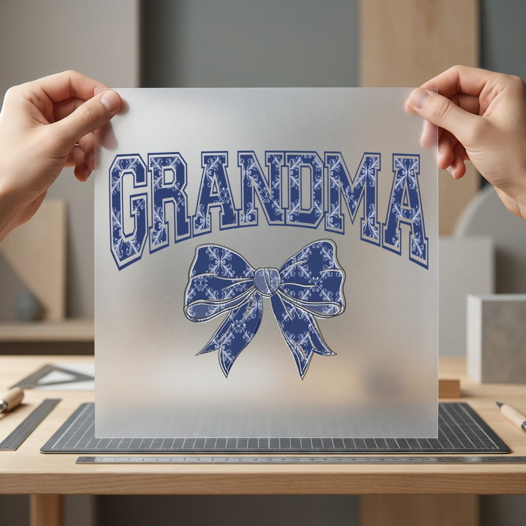 Grandma Bow Vintage Style Grandma Ready to Press DTF Transfer for Dtf