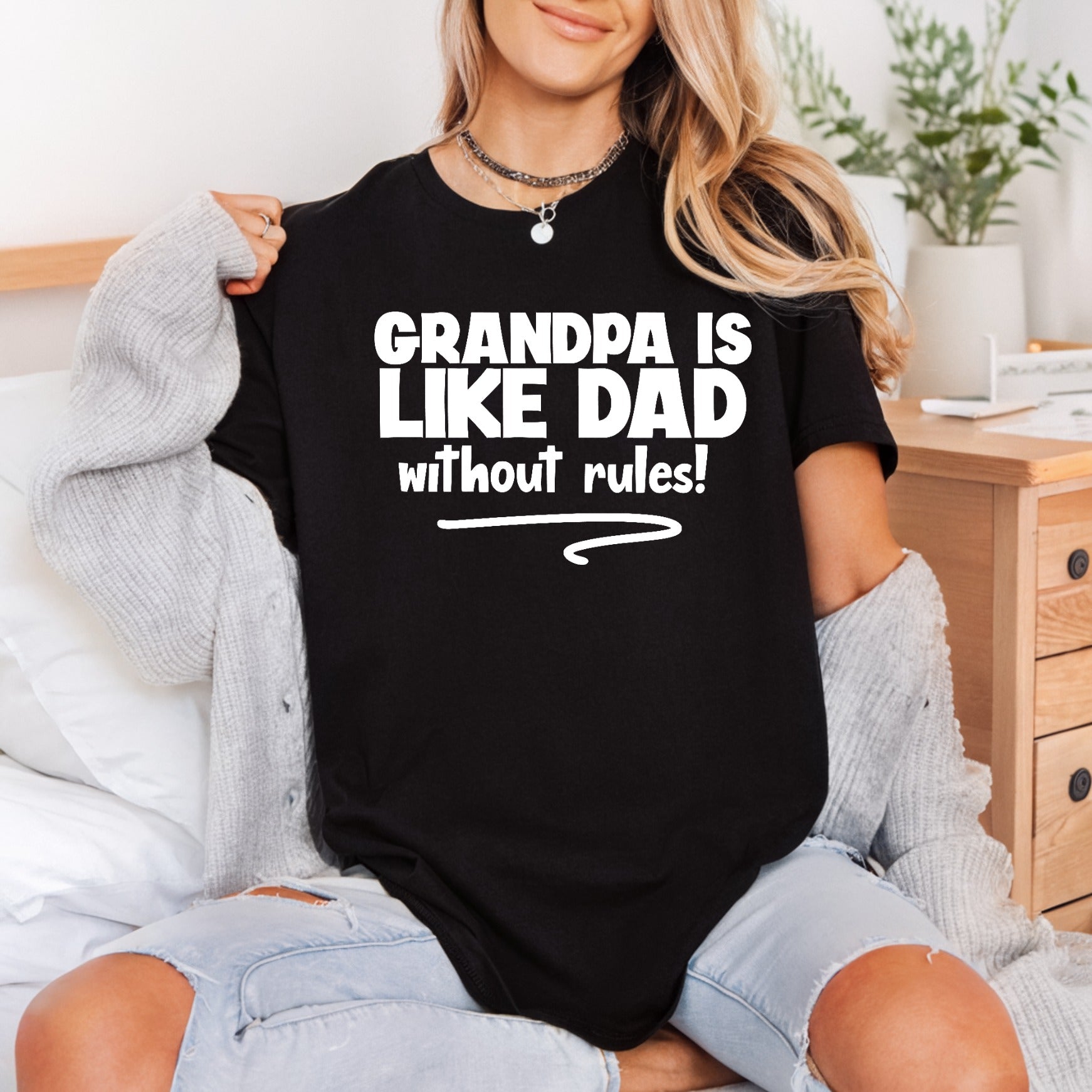 Grandpa Like Dad Without Dad Grandpa Ready to Press DTF Transfer for Dtf