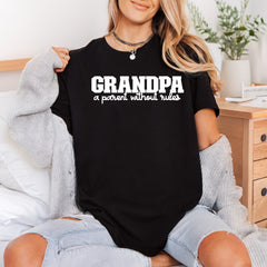 Grandpa Parent Without Rules Dad Grandpa Ready to Press DTF Transfer for Dtf