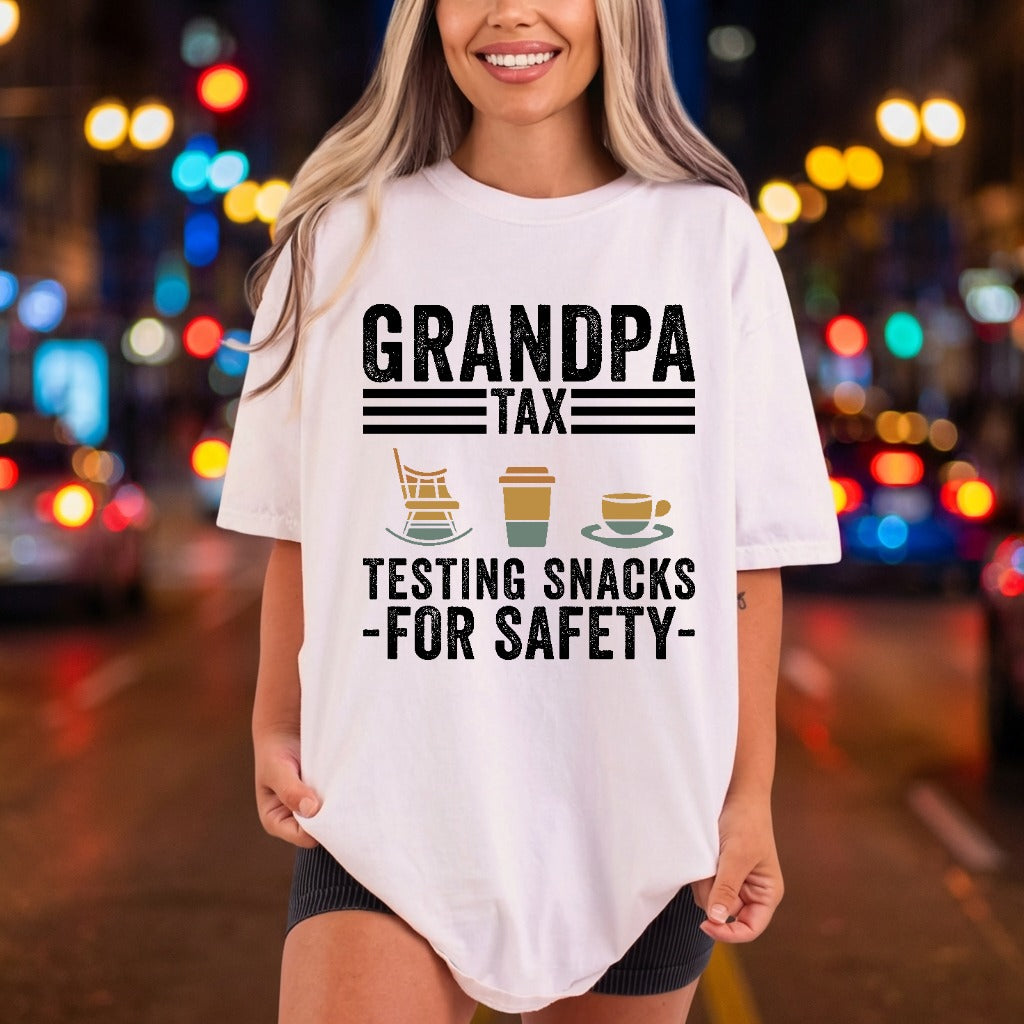 Grandpa Tax Humorous Diy Dad Grandpa Ready to Press DTF Transfer for Dtf